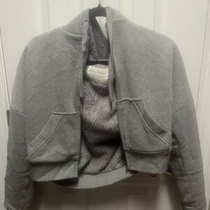 Aeropostale Women's Gray Bomber Jacket